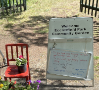 Enable images to see a thumbnail of the entrance to the Community Garden